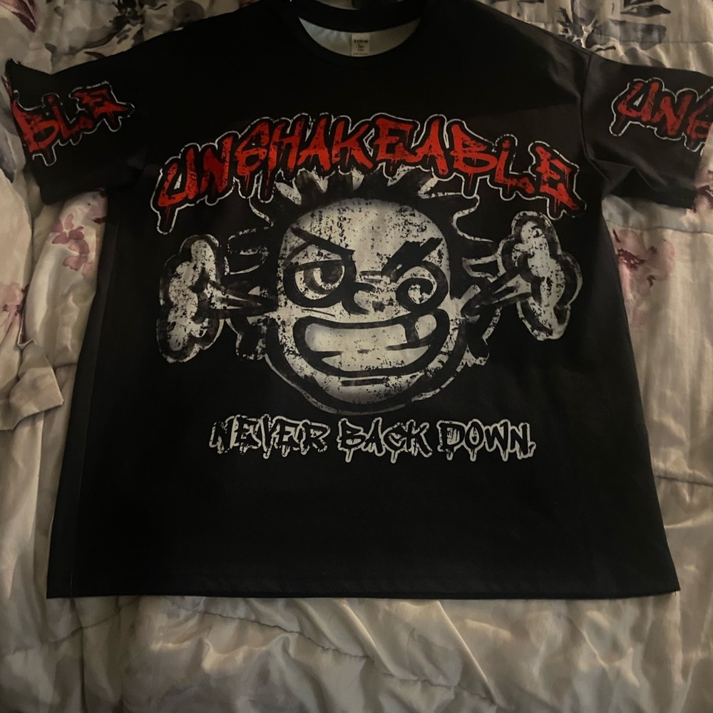 Kids Graphic Tee - Black and Red